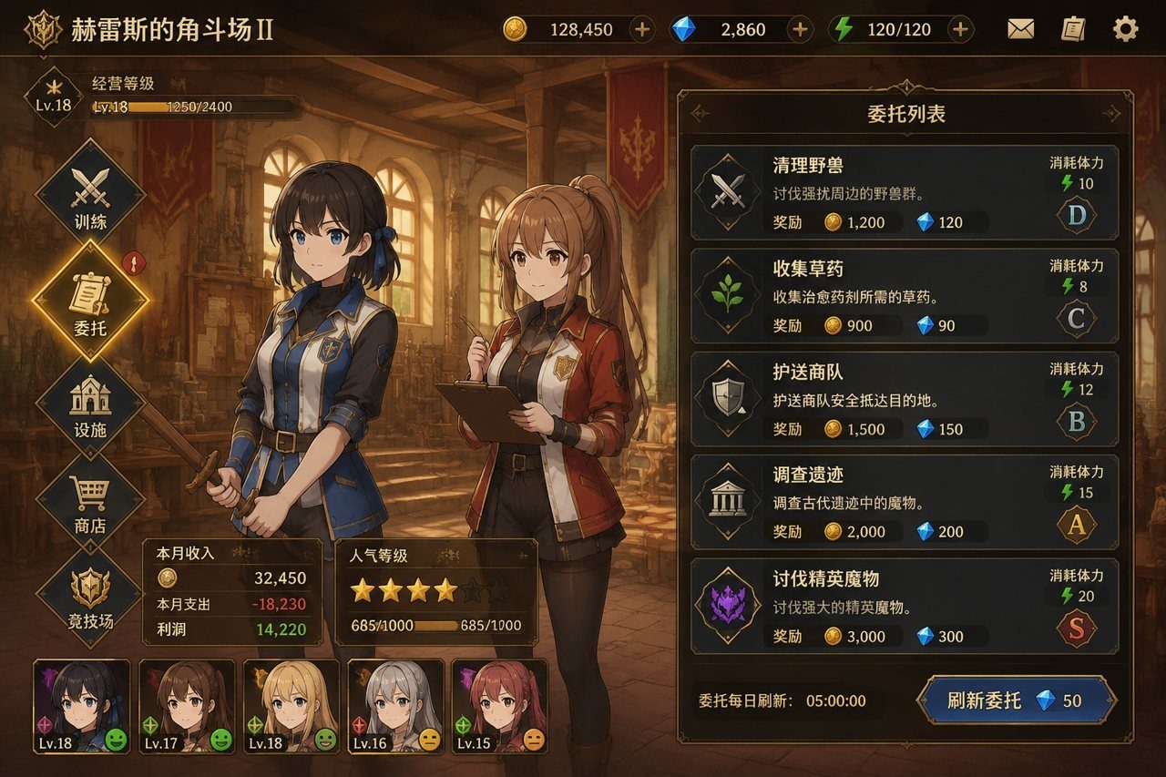 赫雷斯的角斗场Ⅱ 委托赚钱 画面 7